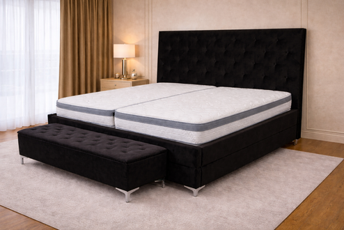 Čalúnená posteľ Kontinentálna s výškou čela 160cm/180x200 cm
