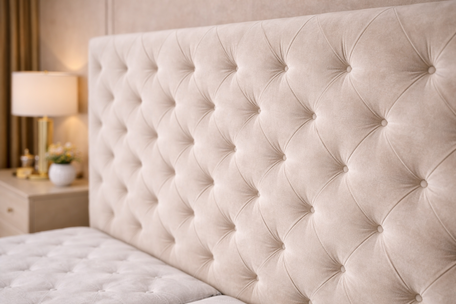 Čalúnená posteľ kontinentálna s výškou čela 160 cm/180x200