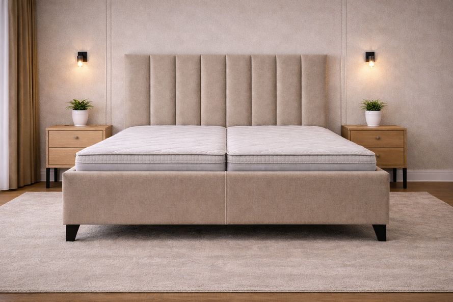 Čalúnená posteľ ISABELLE s výškou čela 125 alebo 135 cm