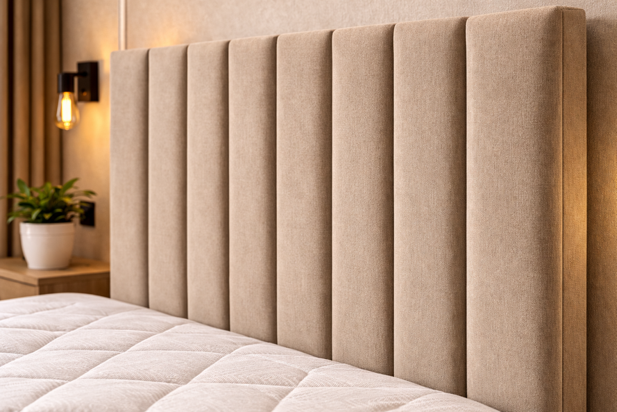 Čalúnená posteľ ISABELLE s výškou čela 125 alebo 135 cm