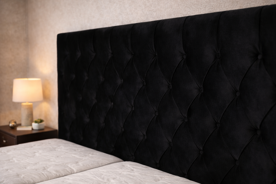 Čalúnená posteľ Kontinentálna s výškou čela 160cm/180x200 cm