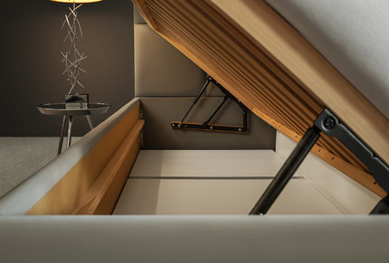 Čalúnená posteľ Kontinentálna s výškou čela 160cm/180x200 cm