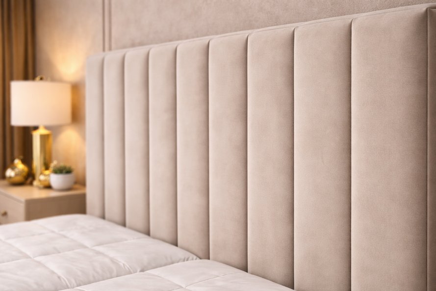 Čalúnená posteľ SENARO s úložným priestorom skladaným čelom a zánožím 180x200 cm